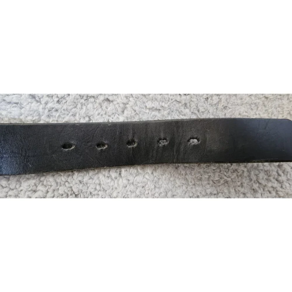 Tony Lama Black Size 42 Belt With Bottle Opener 